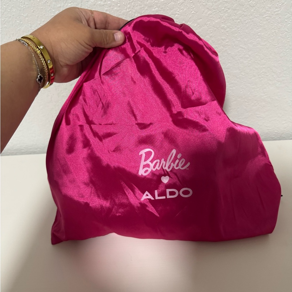ALDO Barbie Hot Pink Satin Tote Bag